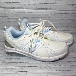 New Balance 857 Women's White and Light Blue Sneakers